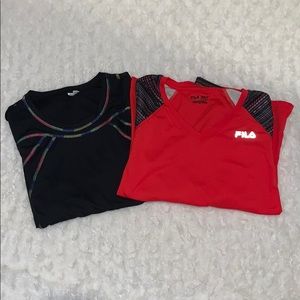 Fila long sleeve active tee bundle